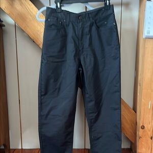 Levi's Black Straight Leg Denim Pants